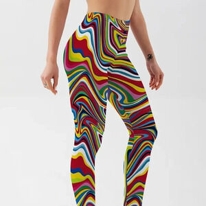 Athletic Yoga Pants (Color: Multicolor)